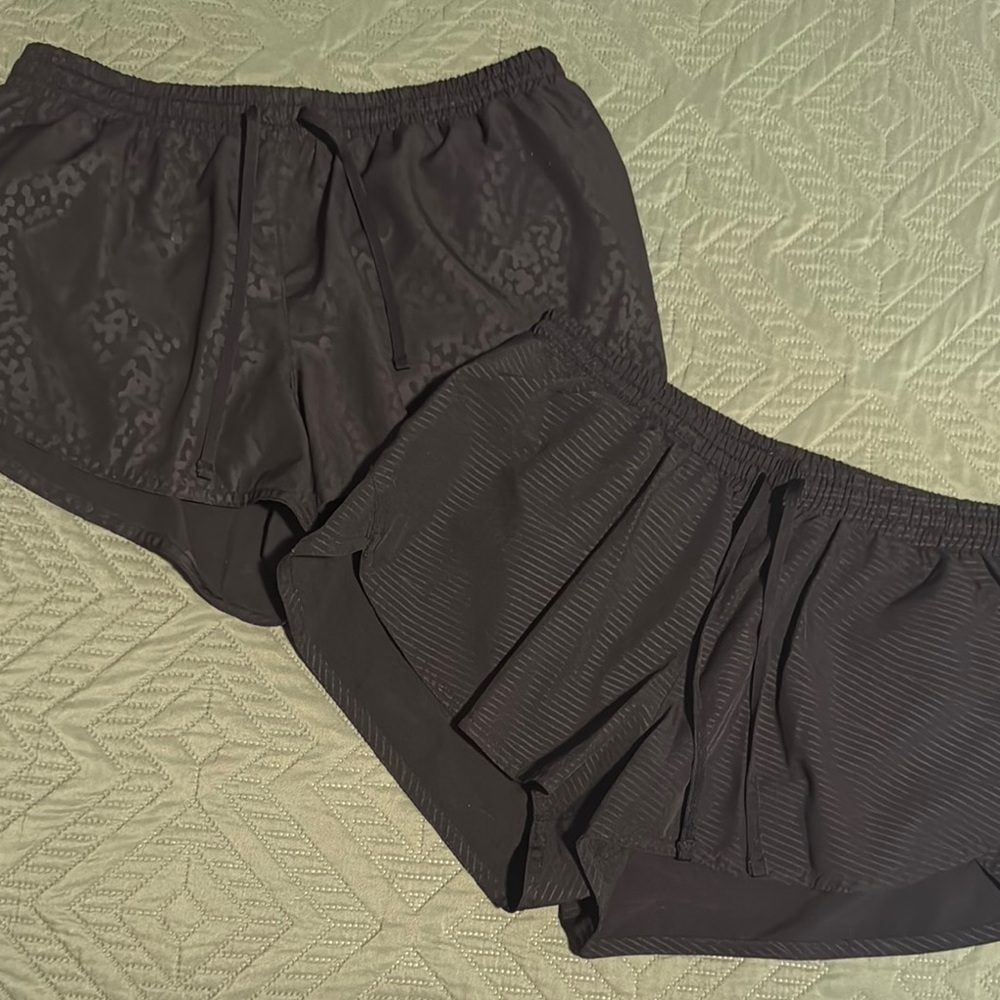 Striped Old Navy Black Athletic Shorts